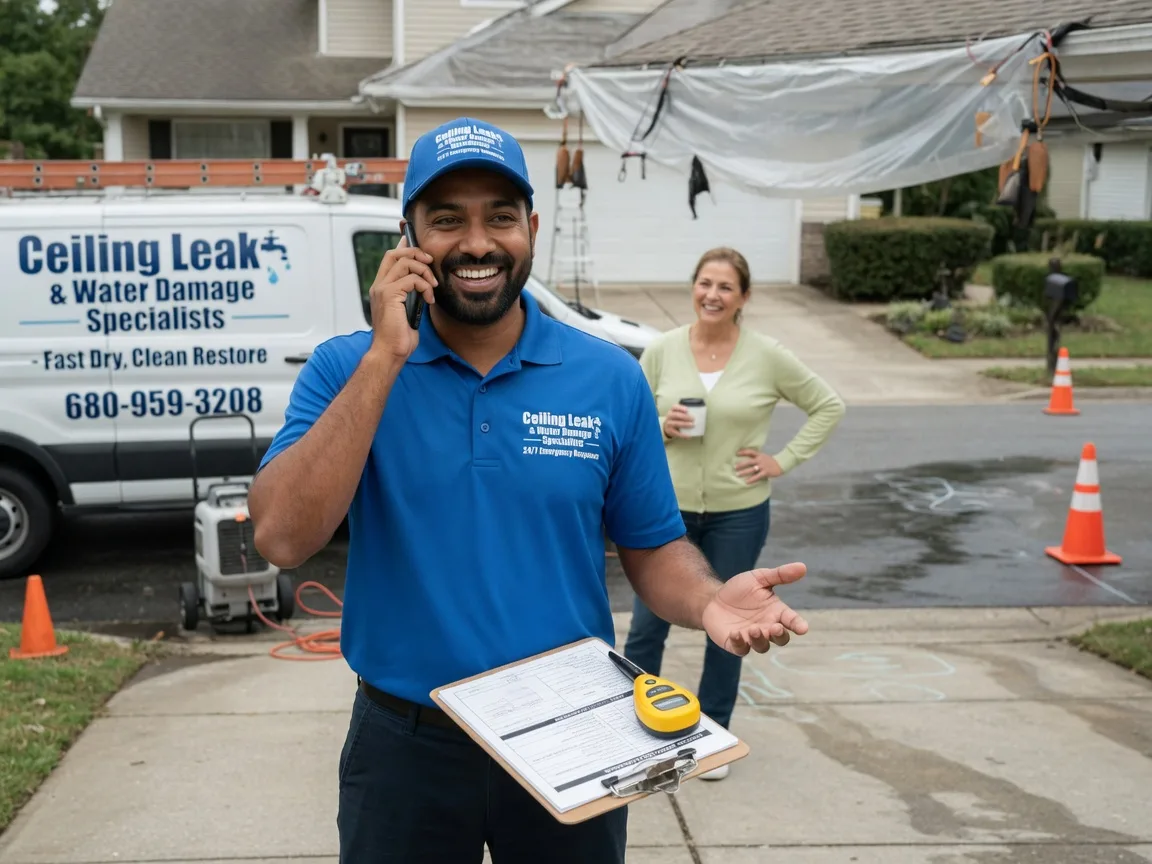 Ceiling Leak Cleanup Confluence, PA FAQs
